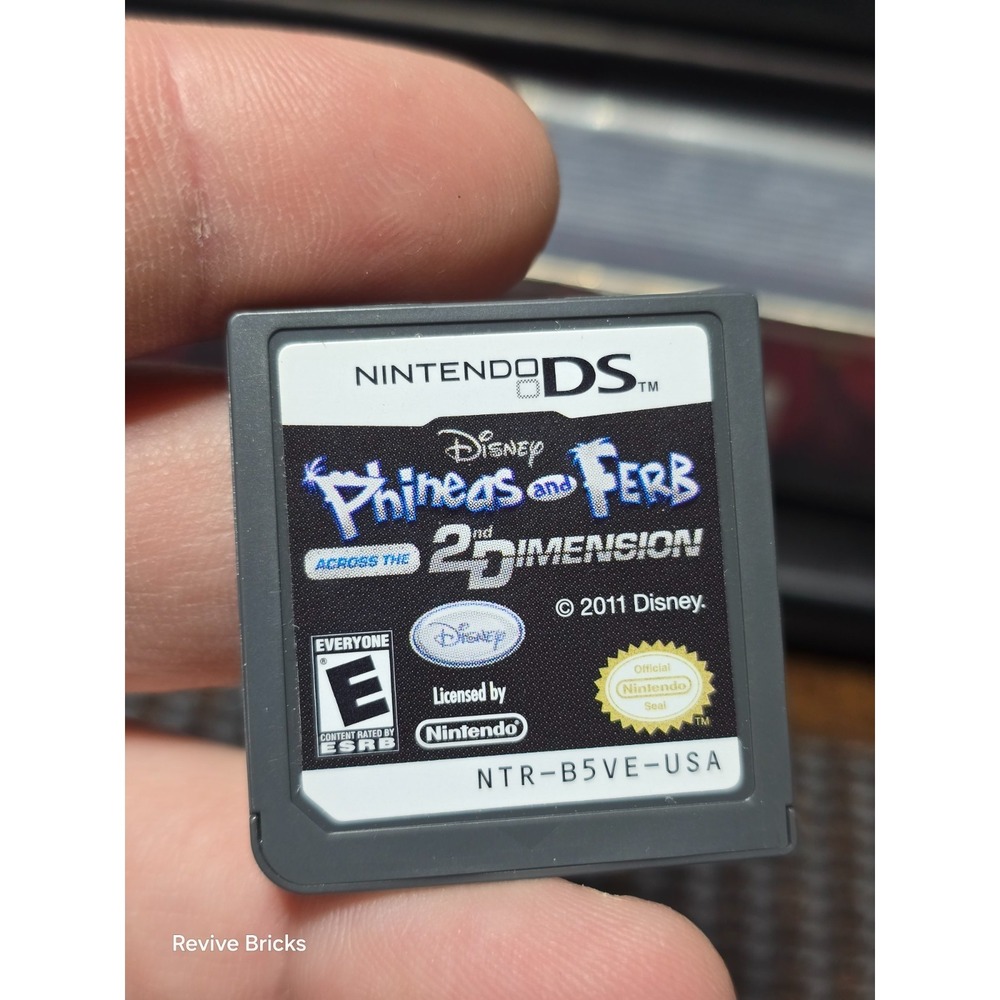Phineas and‎ Ferb: Across the 2nd Dimension (Nintendo DS, 2011) Game Only Tested